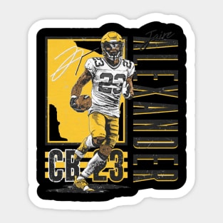 Jaire Alexander Green Bay Vertical Sticker